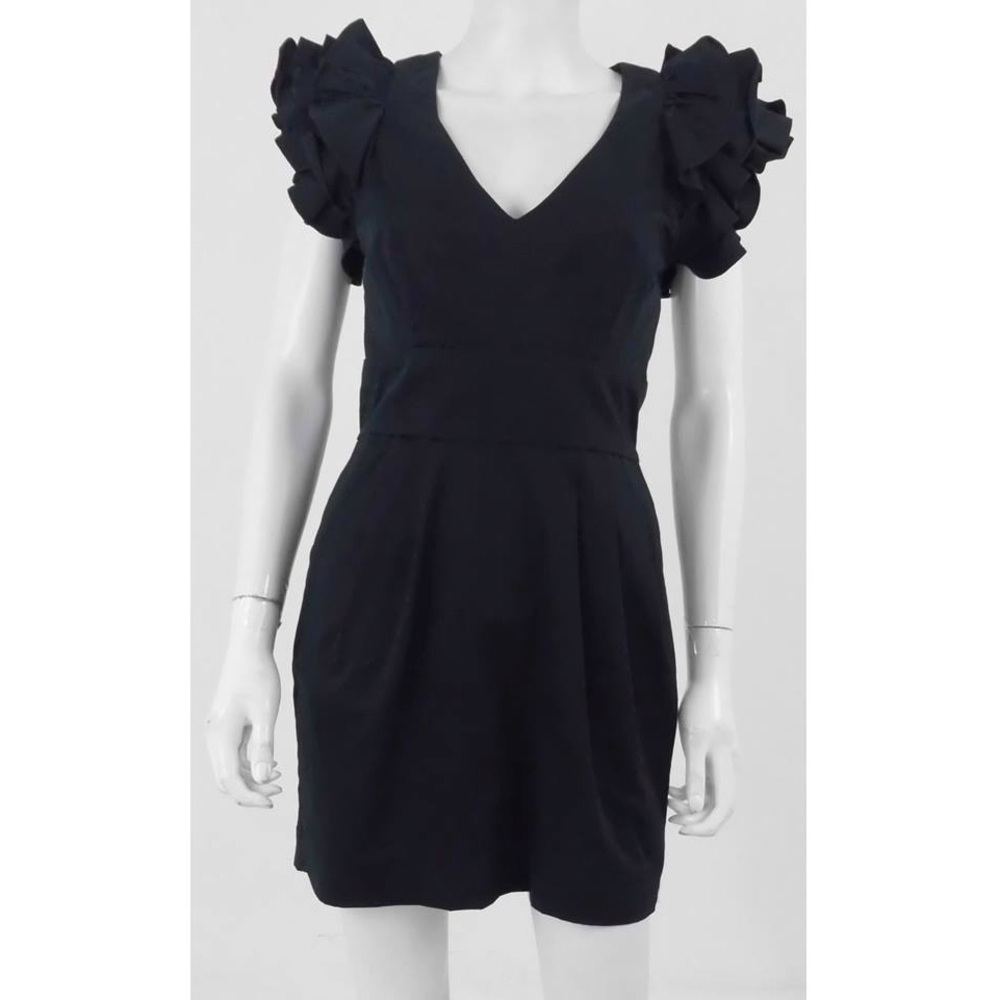 NWT French Connection Ruffle Cocktail Dress 4 - Picture 2 of 4